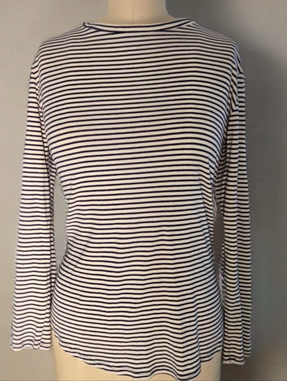 Cherish Black and White Striped Long Sleeve Tee